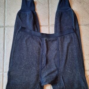 New Long Underwear Bottoms L Navy Blue Morgan Performance Wear
